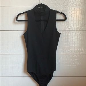 LULU’S | Black Snap Closure Bodysuit